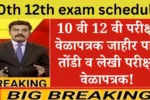 10th 12th exam schedule